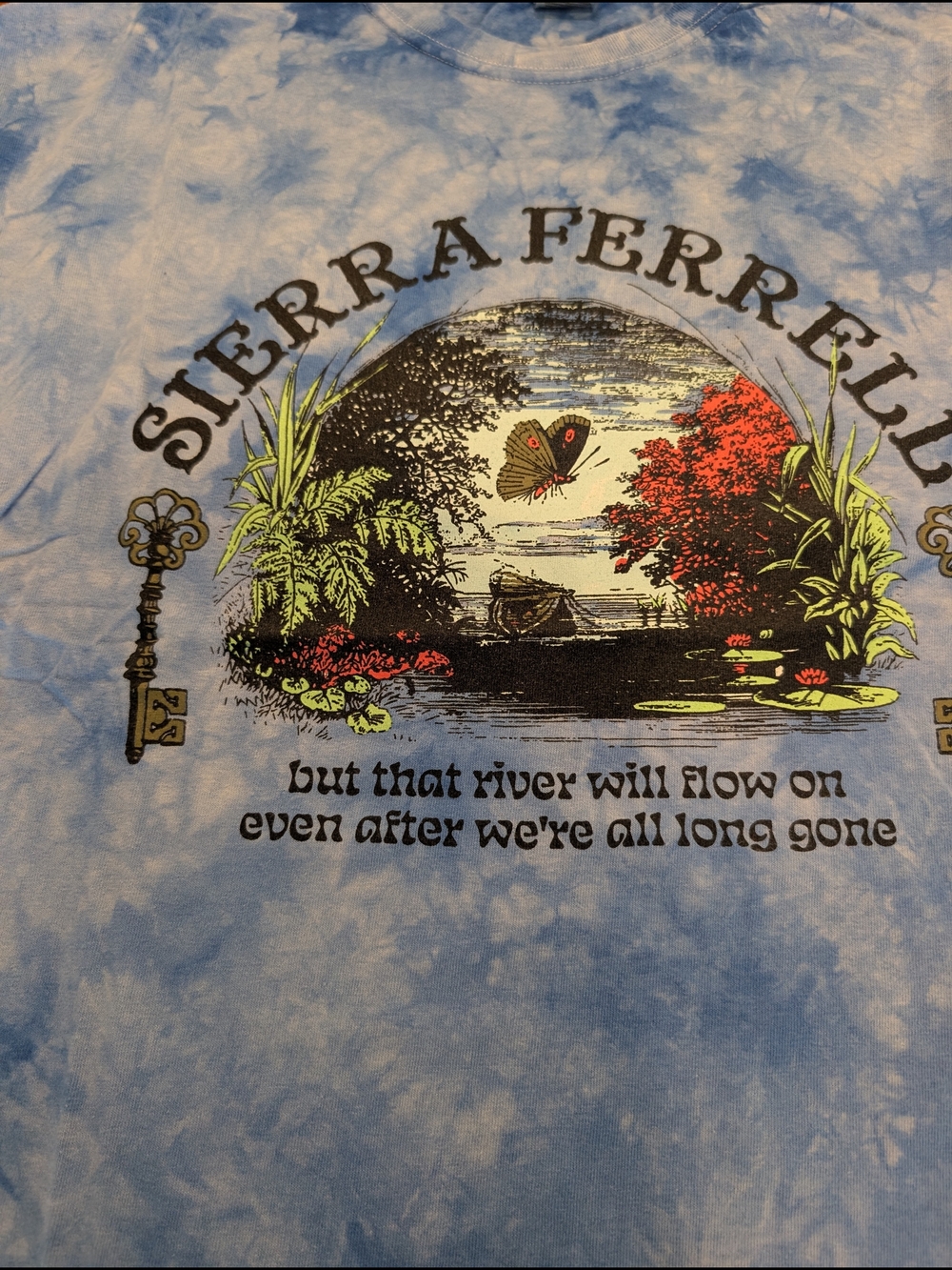 Sierra Ferrell Men's XL Blue Tie Dye T Shirt - Picture 7 of 7